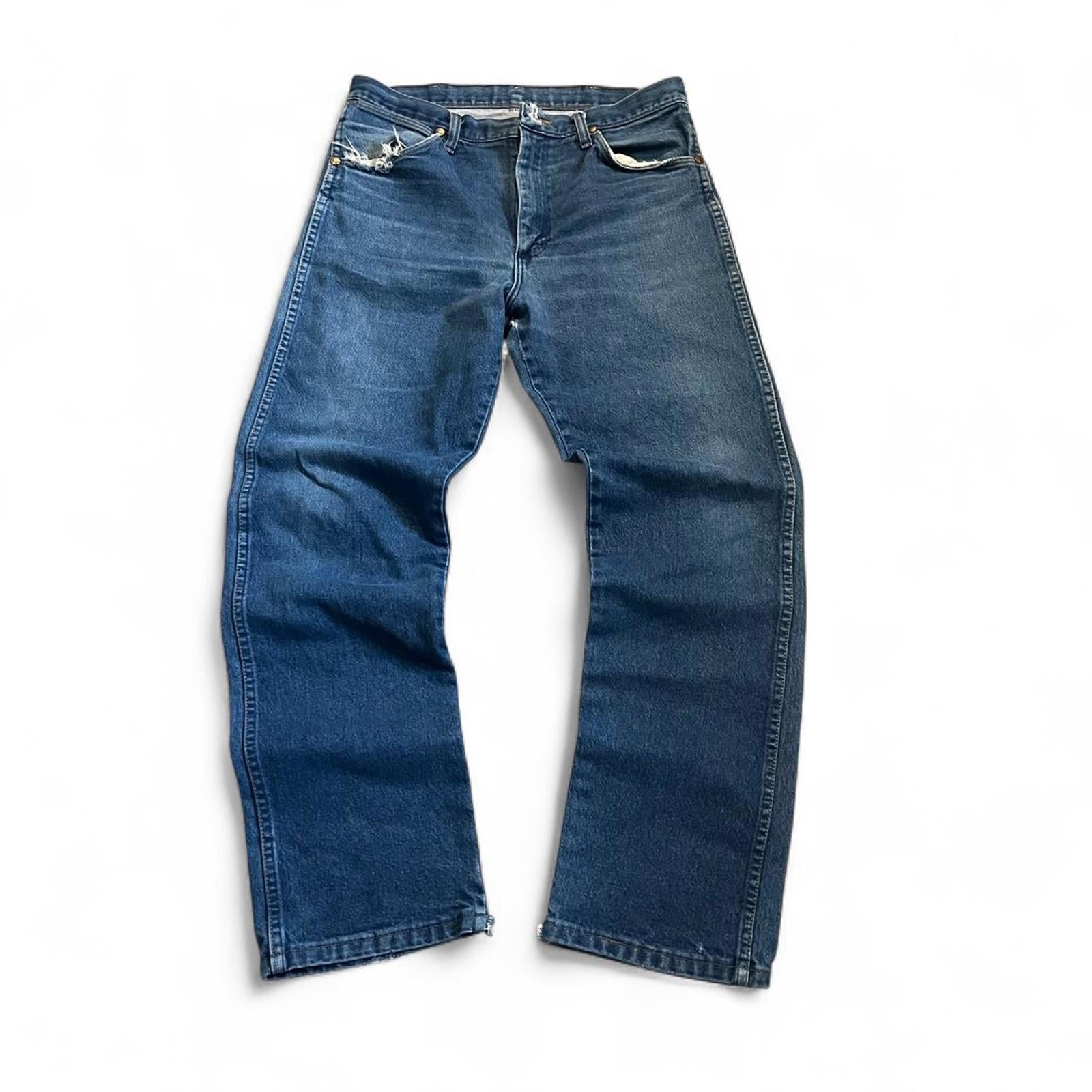 Vintage Y2K Blue Wrangler Western Straight Jeans Wrangler 477be22e-ecbe-4db3-b9e9-65e79931545e