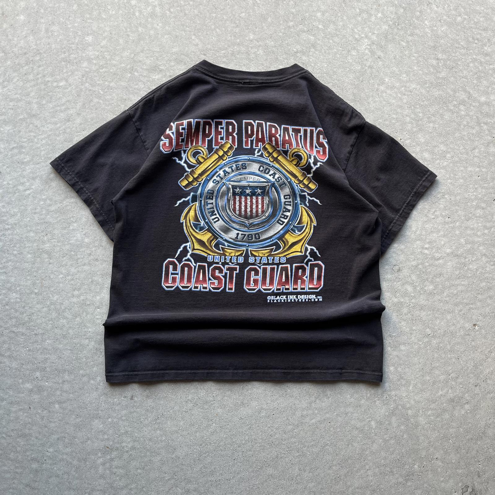 Vintage Y2K USA Coast Guard T-Shirt - Uptwn Vintage