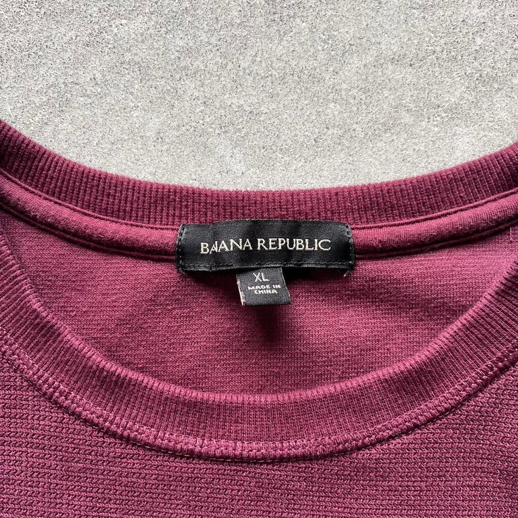 Vintage Style Banana Republic Knit Long Sleeve Shirt - Uptwn Vintage