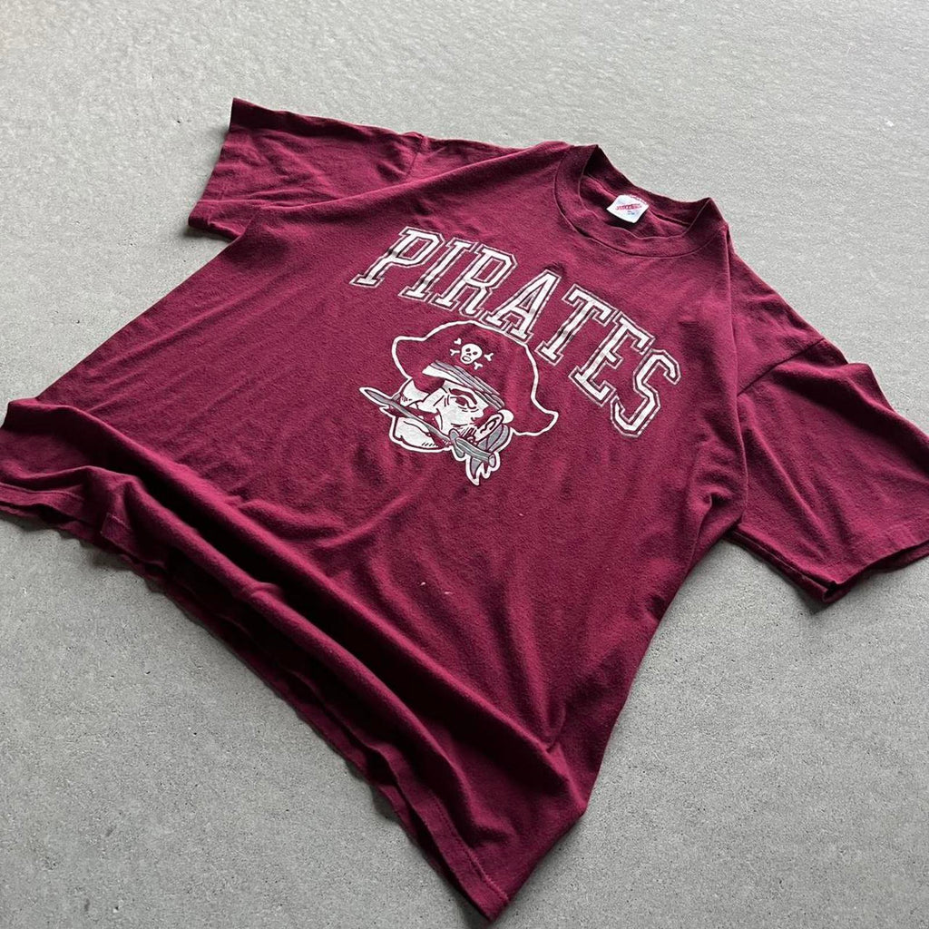 Vintage 80s Retro Style Pirates T-Shirt - Uptwn Vintage