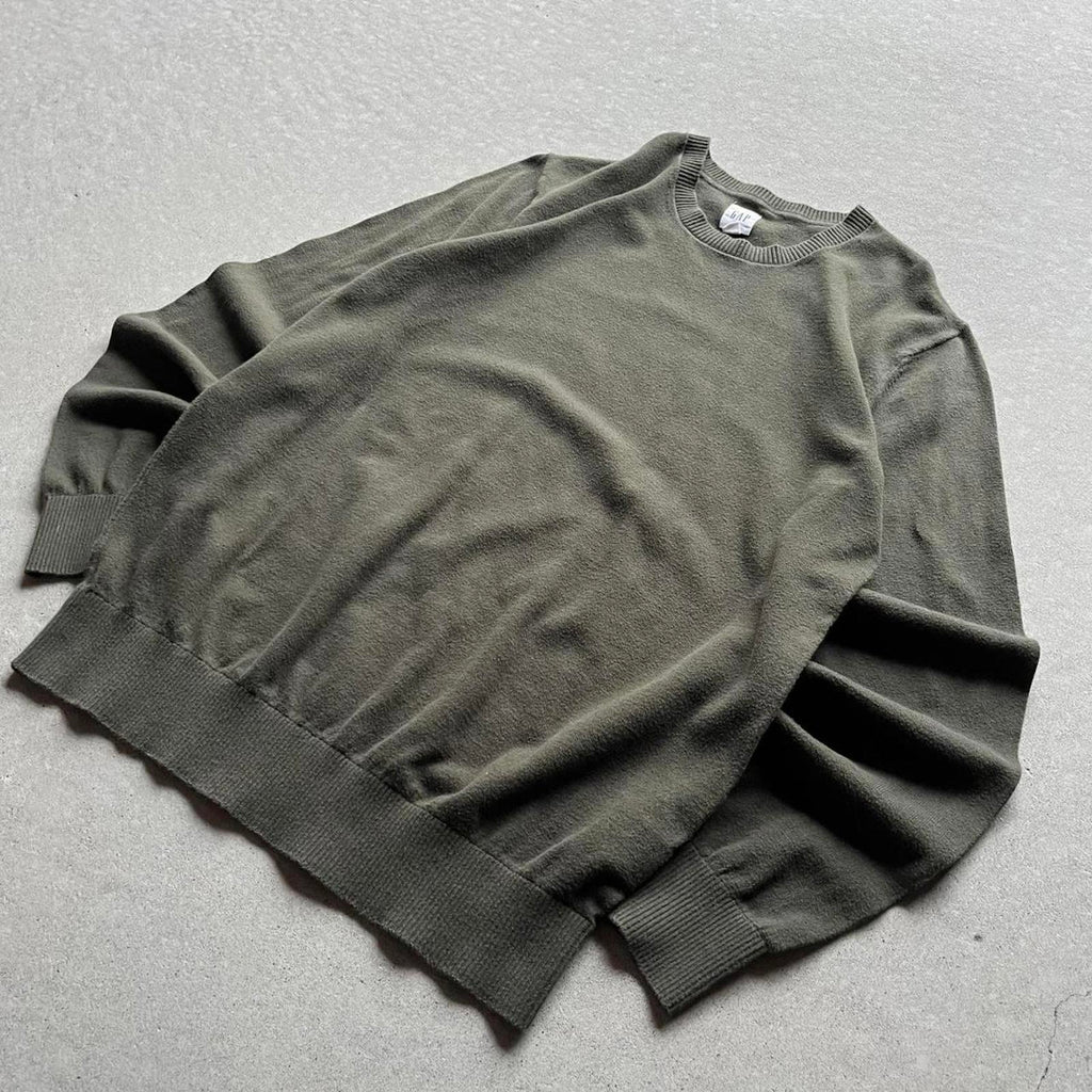 Vintage Y2K Green GAP Knit Sweater