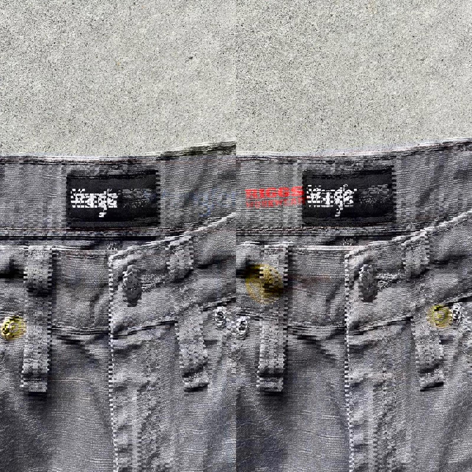 Vintage Style Distressed Wrangler Riggs Workwear Pants