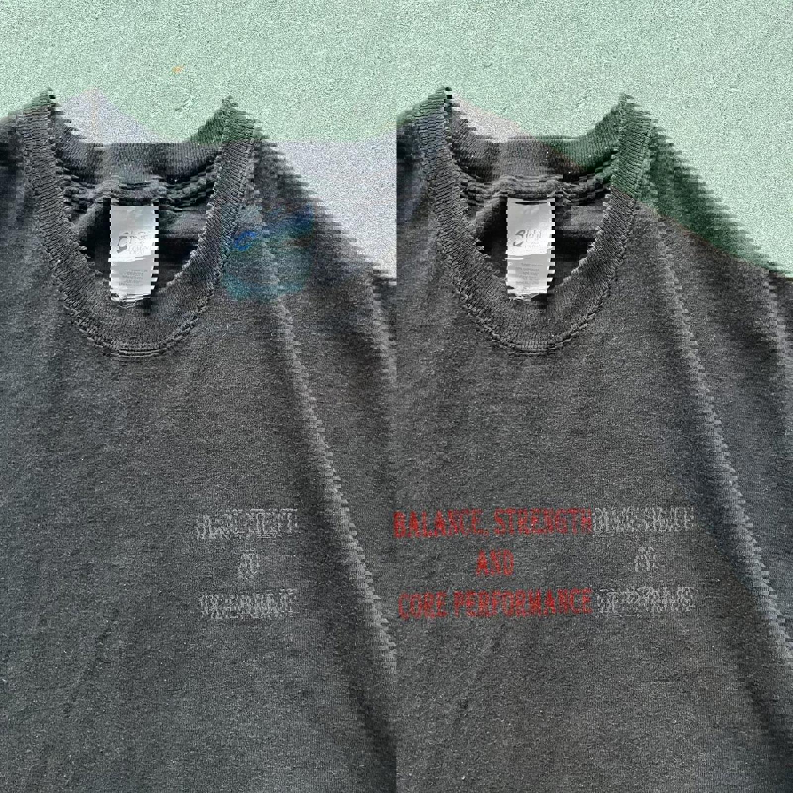 Vintage Y2K Faded Black CrossFit T-Shirt