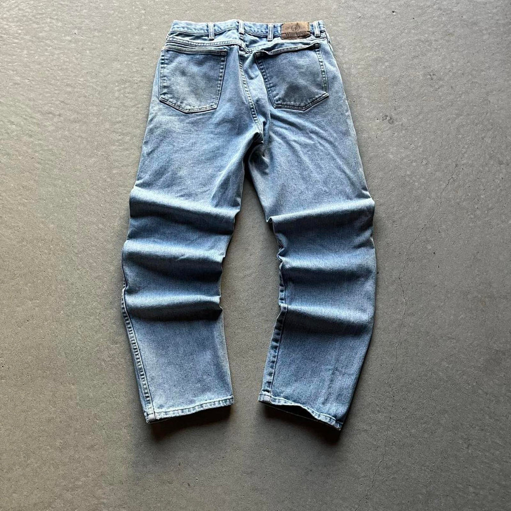 Vintage Y2K Faded Wrangler Blue Jeans - Uptwn Vintage