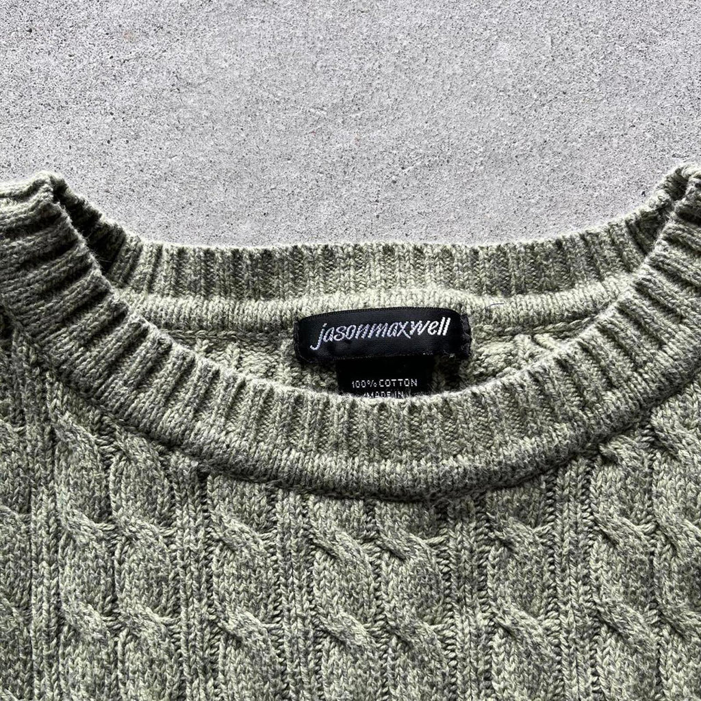 Vintage Clothing Vintage Y2K Jason Maxwell Cable Knit Sweater Other - uptwn vintage - 5f5953e6-edce-40ed-ba46-9c1be0ca5d0b