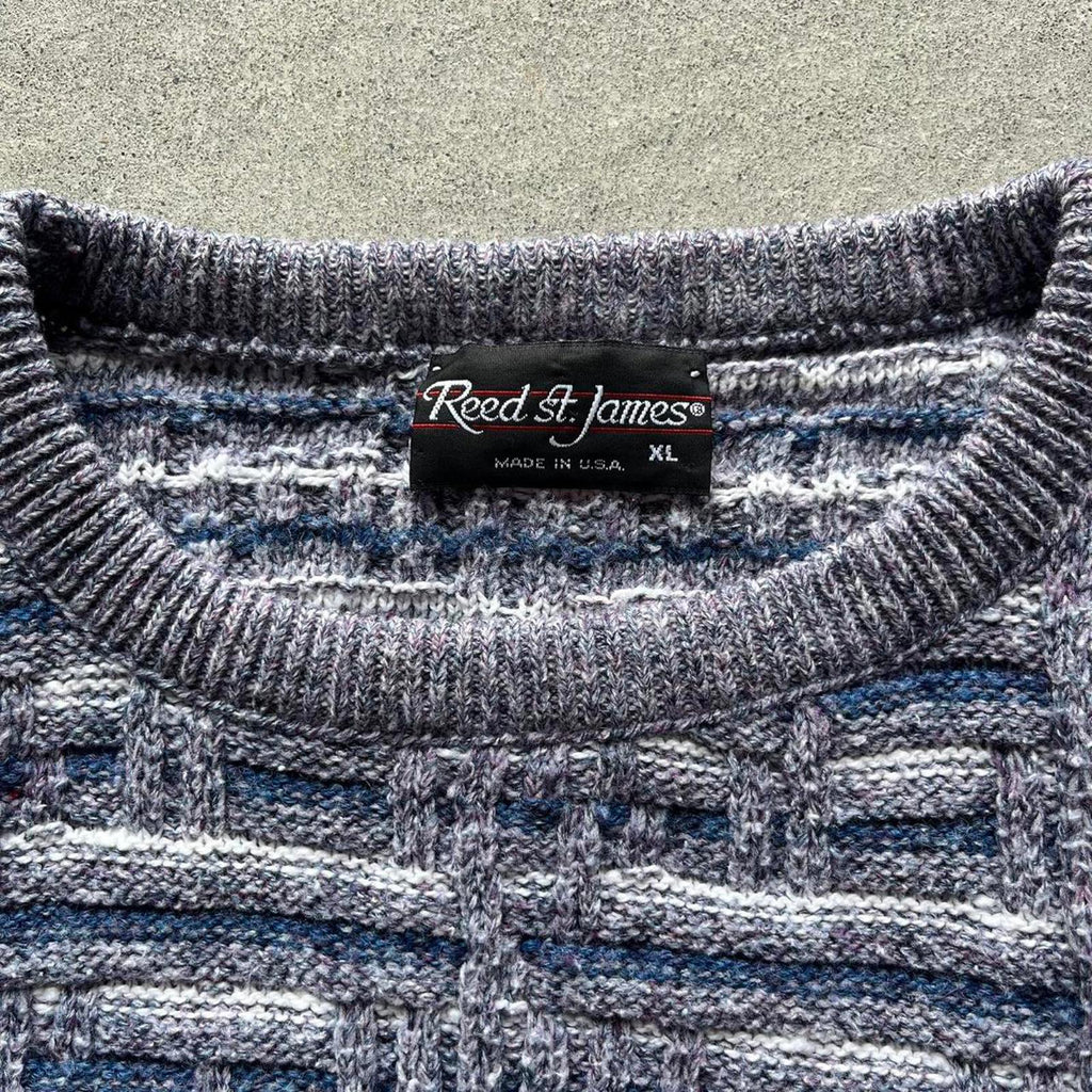 Vintage Clothing Vintage 90s Reed St. James Textured Knit Sweater American Vintage - uptwn vintage - 5ffce45e-fac1-423c-801c-4b00f598edfa