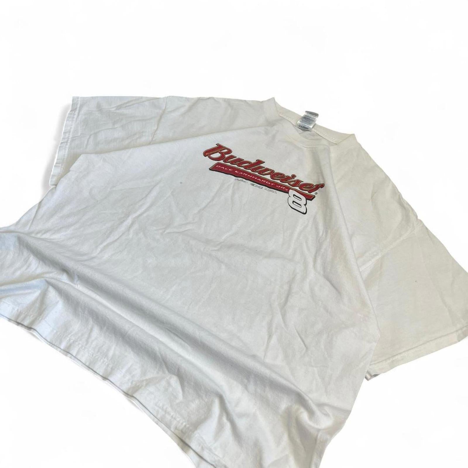 Vintage Y2K Budweiser Dale Earnhardt Jr. NASCAR T-Shirt Delta Pro Weight 638fb654-4ed4-4dd9-897a-18111ac58d18