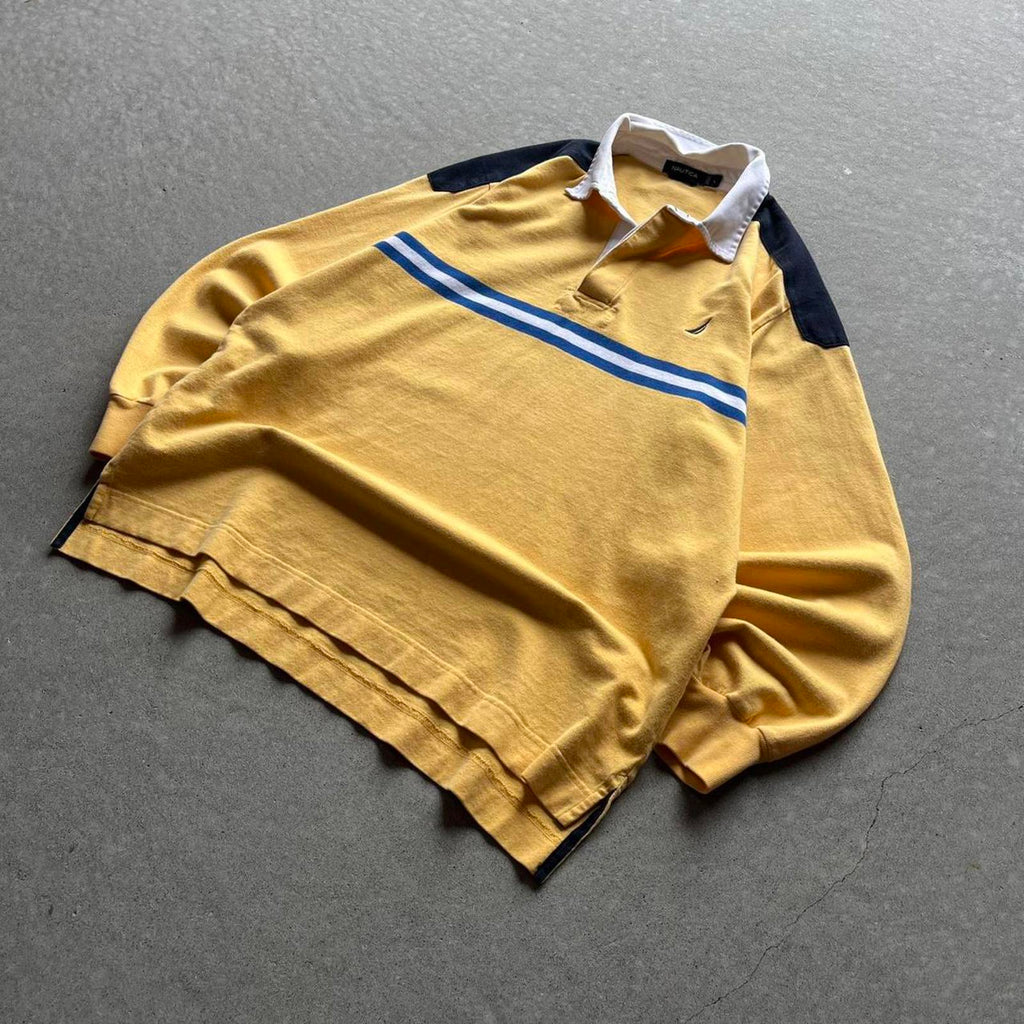 Vintage Clothing Vintage Y2K Yellow Nautica Rugby Polo Nautica - uptwn vintage - 63f3915b-57e8-46c2-8d3f-c6cd409d3e53