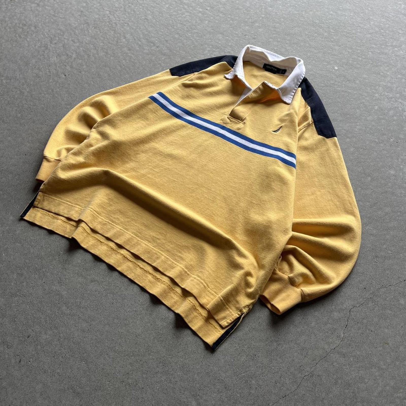 Vintage Clothing Vintage Y2K Yellow Nautica Rugby Polo Nautica - uptwn vintage - 63f3915b-57e8-46c2-8d3f-c6cd409d3e53