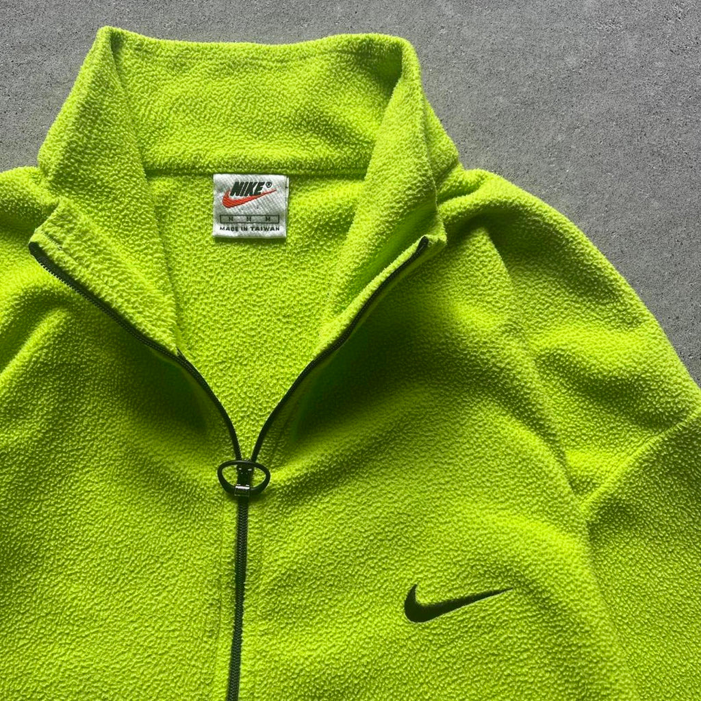 Vintage Clothing Vintage 90s Green Nike Fleece Zip-Up Nike - uptwn vintage - 64882a91-51c0-48ff-b1e4-c32a1242effe