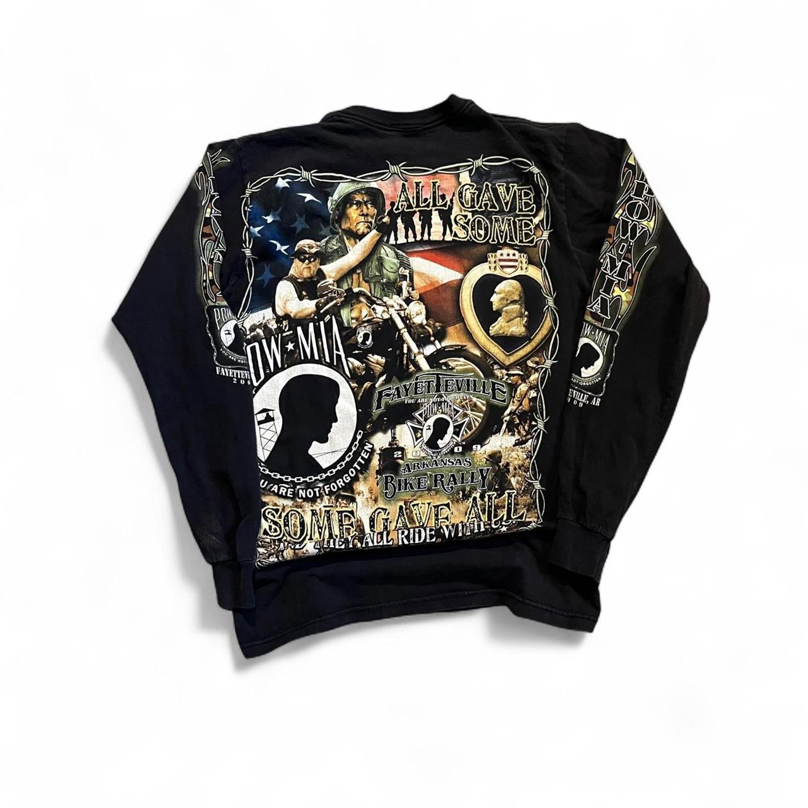 Vintage 2009 Fayetteville Arkansas POW-MIA Military Long Sleeve Shirt American Vintage 659b4ce2-6a6d-483f-b9eb-40be940b31b1