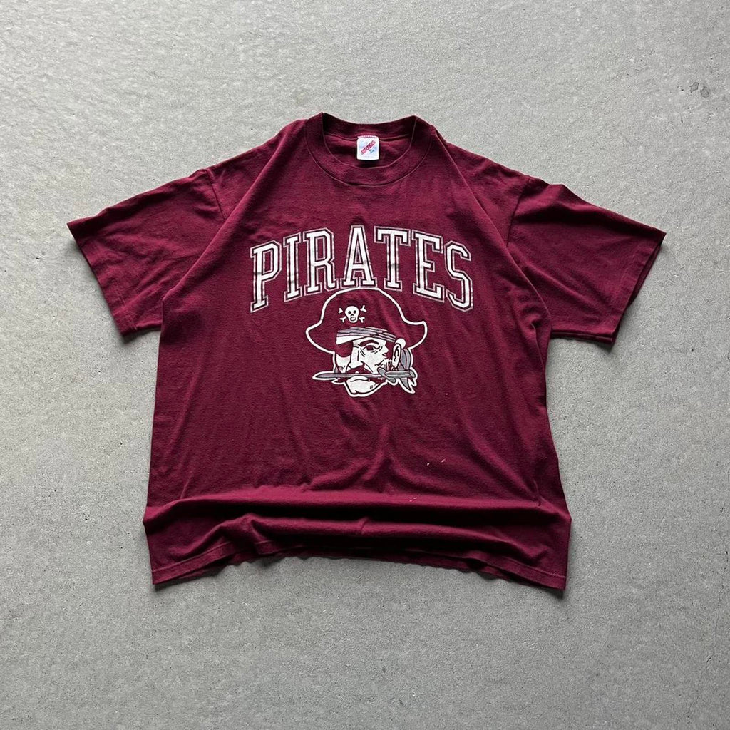 Vintage 80s Retro Style Pirates T-Shirt - Uptwn Vintage
