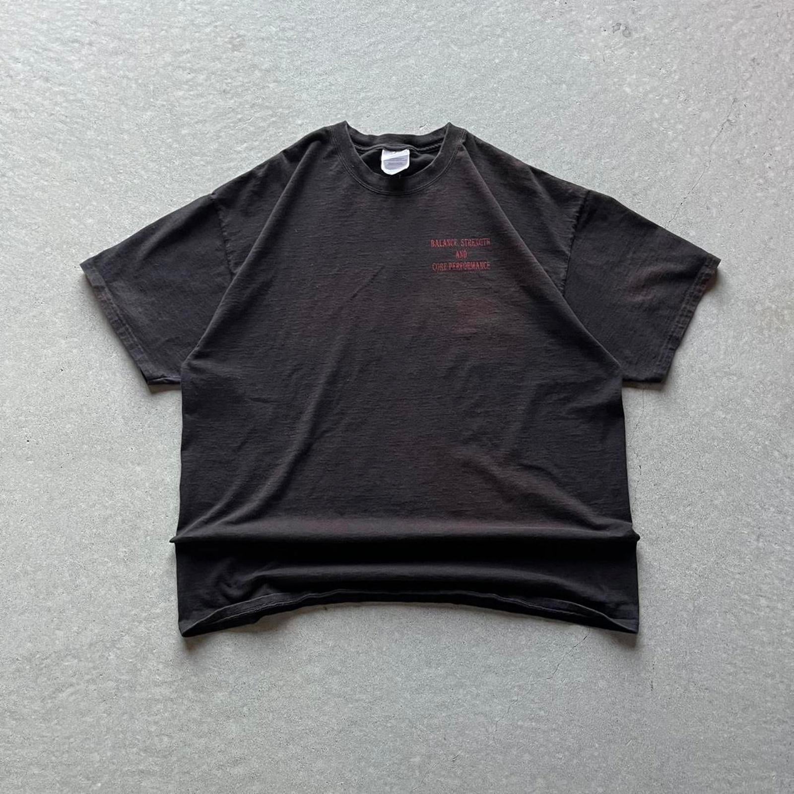Vintage Y2K Faded Black CrossFit T-Shirt