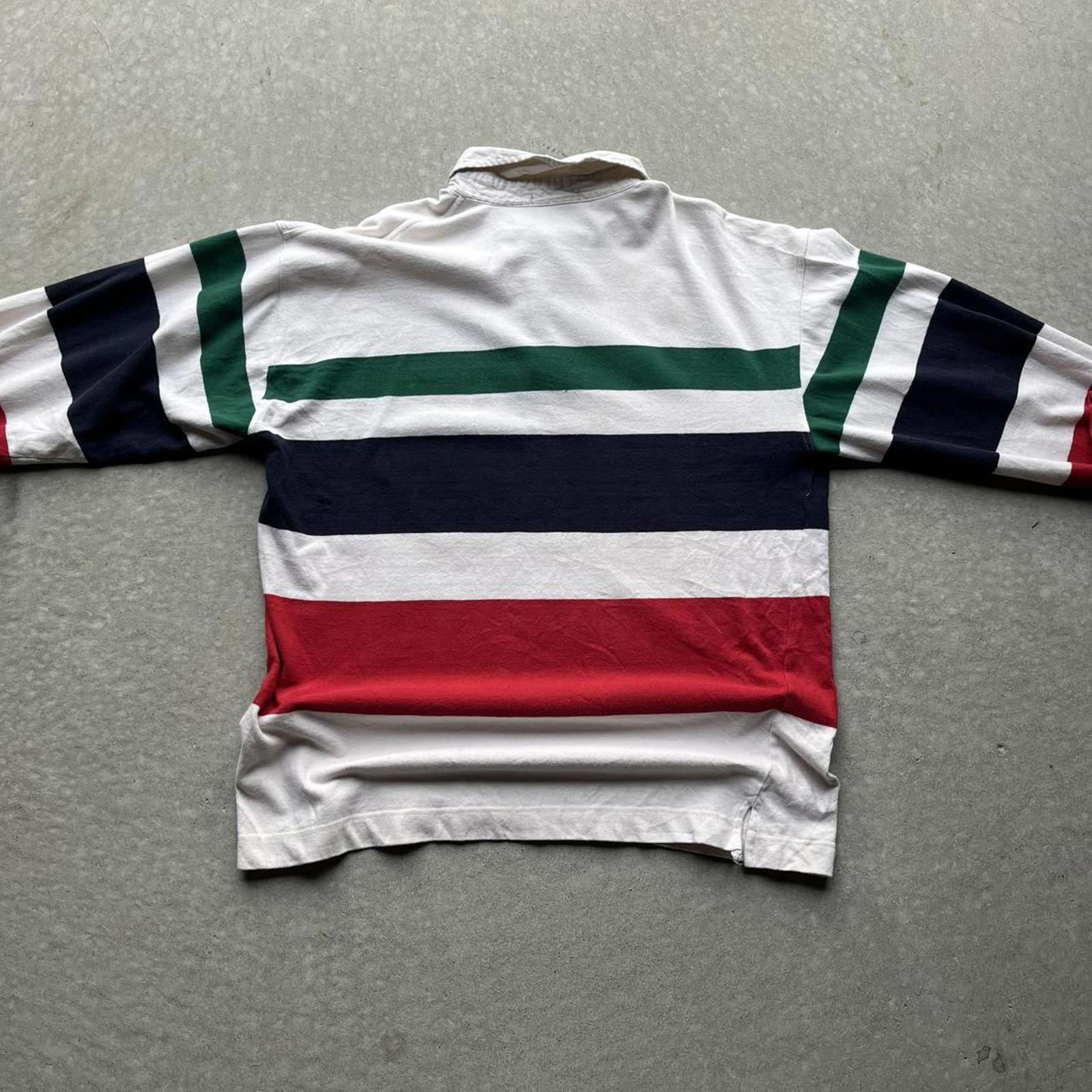 Vintage 90s Striped Nautica Logo Rugby Shirt - Uptwn Vintage