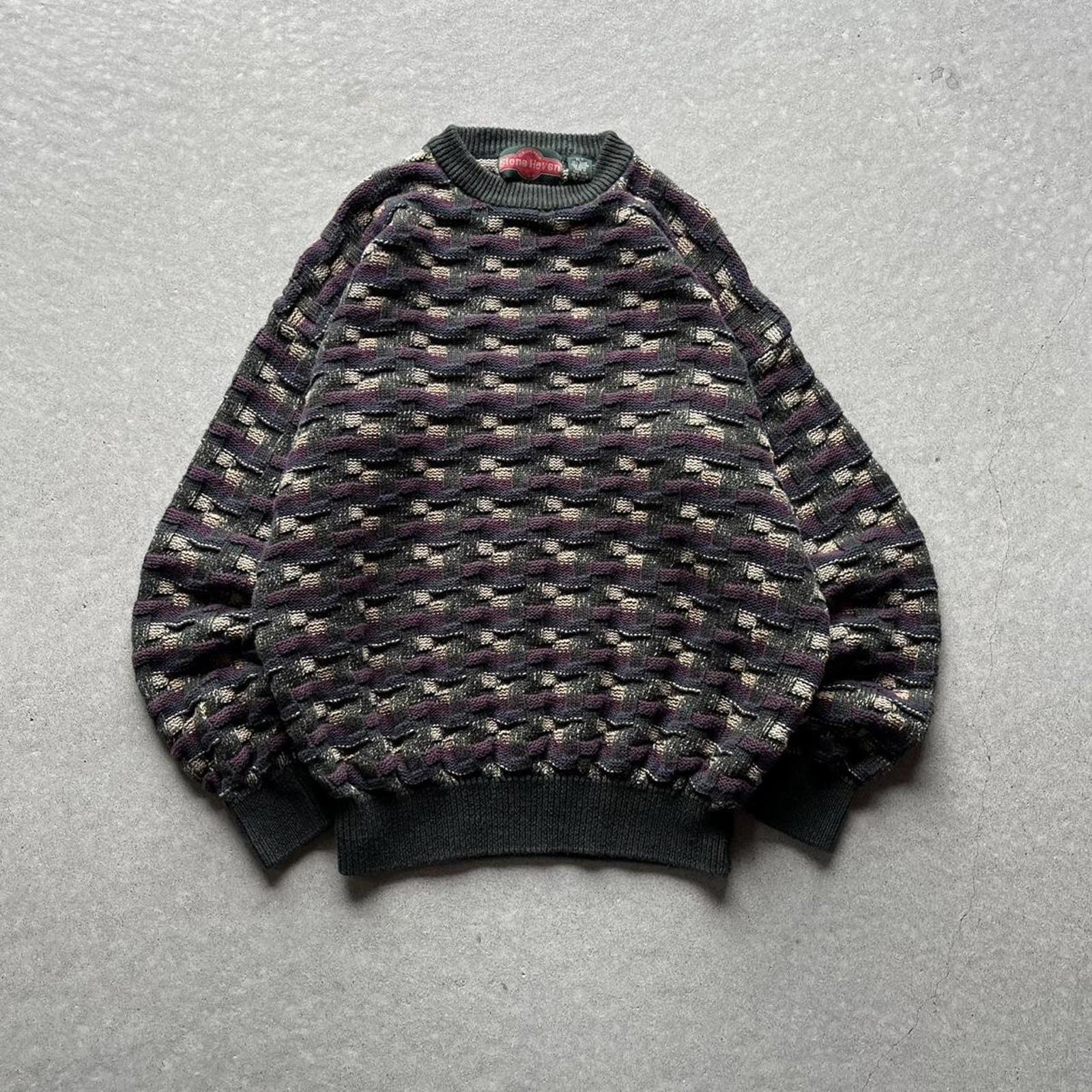 Vintage Clothing Vintage 90s Stone Haven Textured Knit Sweater American Vintage - uptwn vintage - 691e3127-ad2e-4c9a-9e38-055b6893ddc3