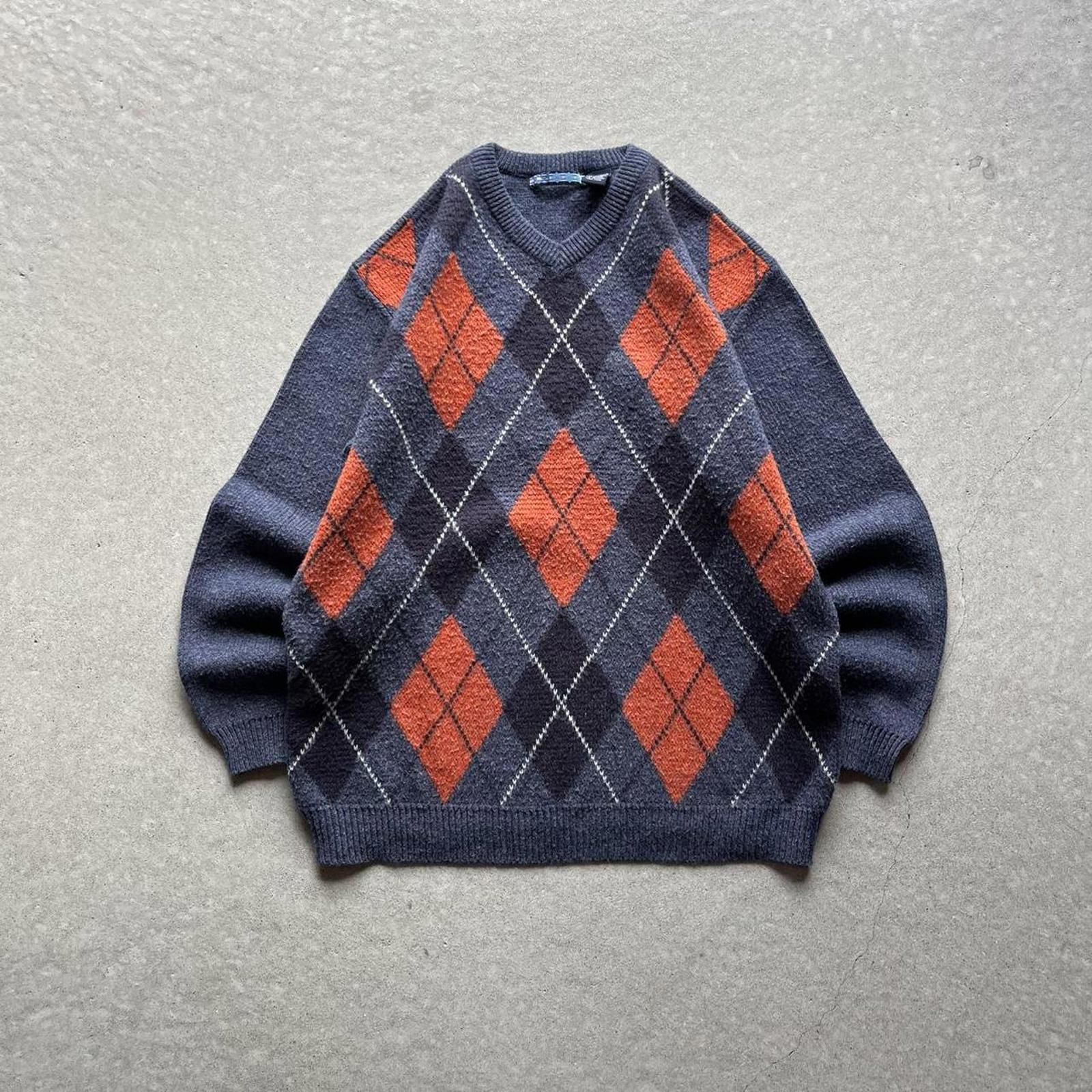Vintage Clothing Vintage 90s Diamond Pattern Argyle Sweater American Vintage - uptwn vintage - 6aae7a04-b5a3-4673-a852-d1d92f34a12e