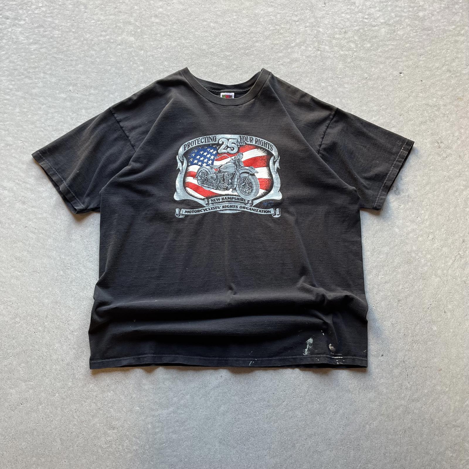 Vintage 90s New Hampshire Motorcycles T-Shirt - Uptwn Vintage
