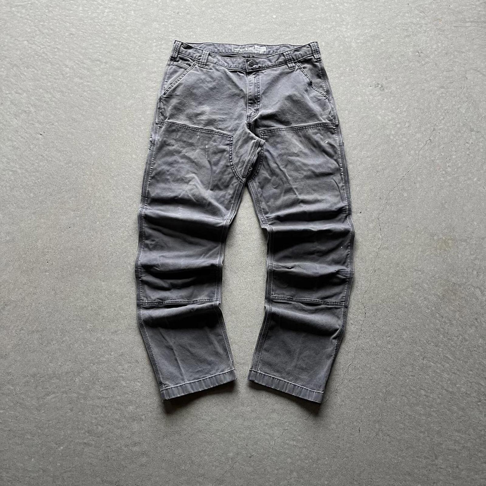 Vintage Clothing Vintage Style Grey Carhartt Double-Knee Workwear Pants Carhartt - uptwn vintage - 6b4aef5c-156c-4568-807e-a0b1bfd168d8