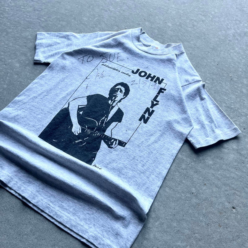 Vintage 1991 Signed John Flynn Concert T-Shirt - Uptwn Vintage