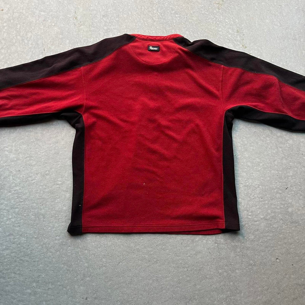 Vintage 90s Red Fleece Zip Up Jacket