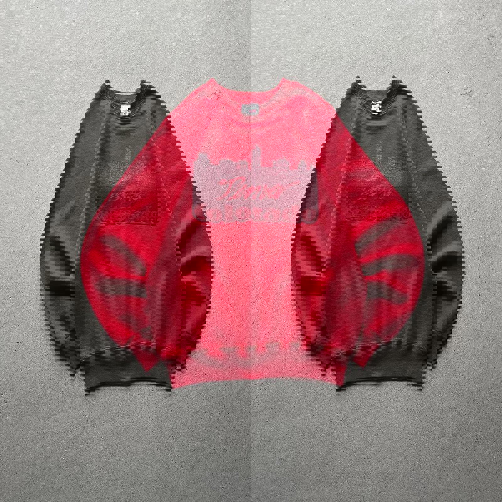 Vintage 80s Red Denver Colorado Crewneck Sweatshirt