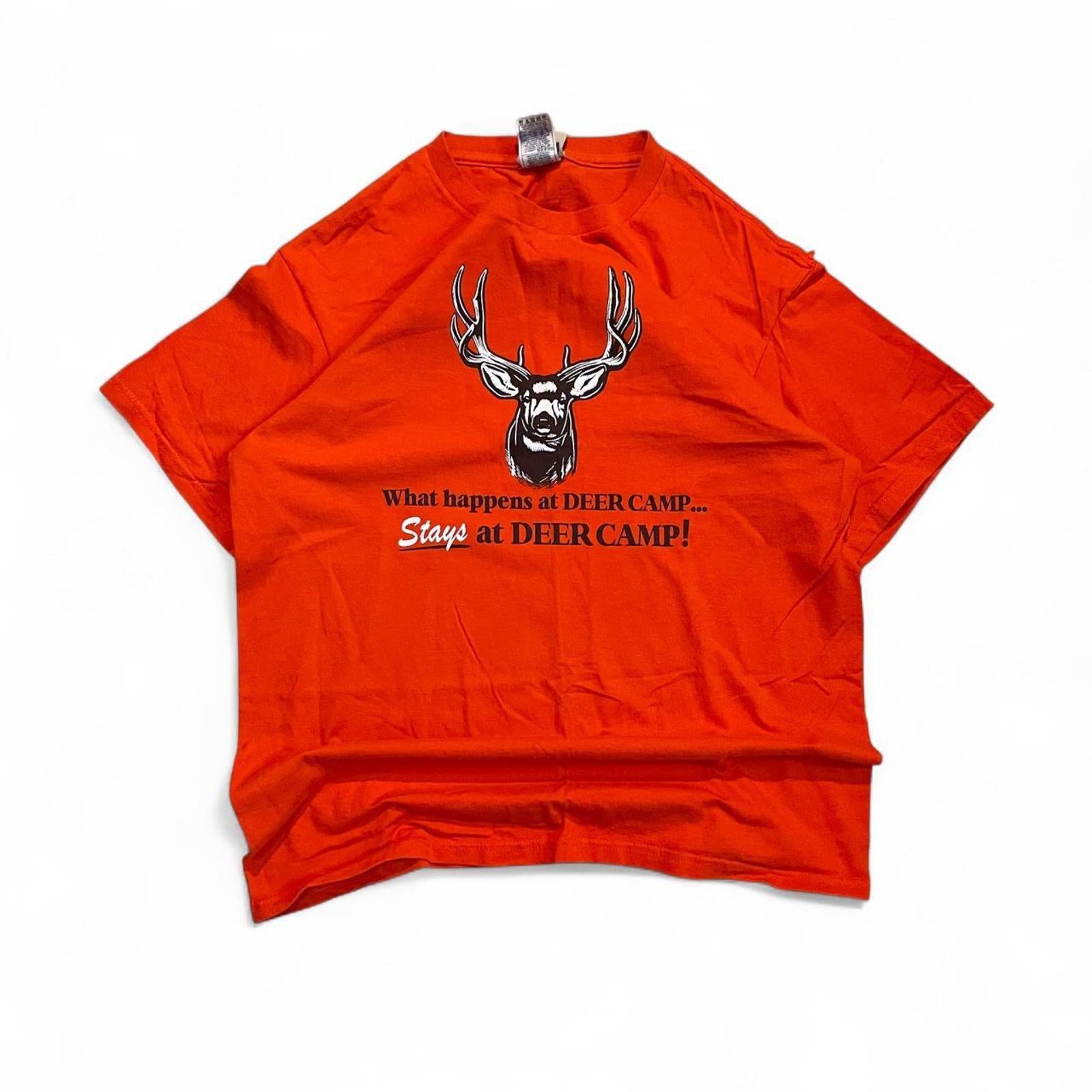 Vintage Y2K Camping Style Deer Graphic T-Shirt American Vintage - uptwn vintage - 743ef479-c21e-41d8-a5b2-bcbea20e85a5