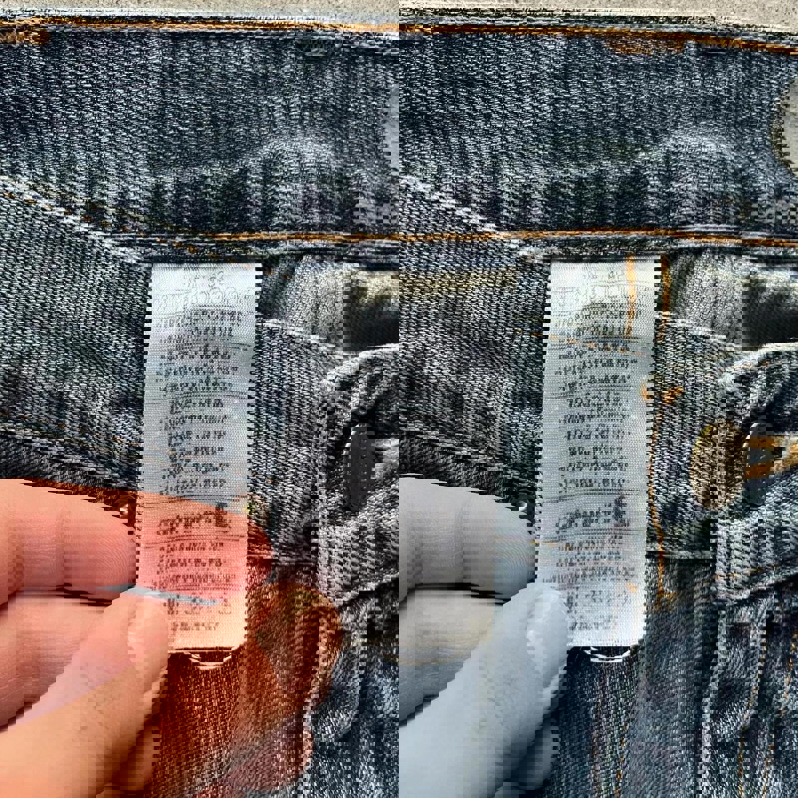 Vintage Style Paint Splattered Carhartt Jeans