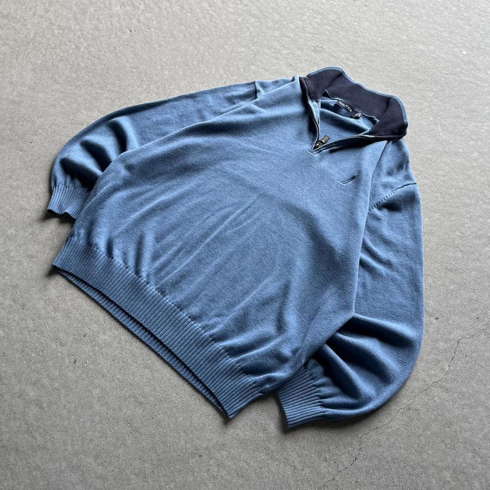 Vintage Clothing Vintage Y2K Blue Nautica Quarter-Zip Nautica - uptwn vintage - 74acc4ad-1168-45c3-b8c6-d00e95d4d678