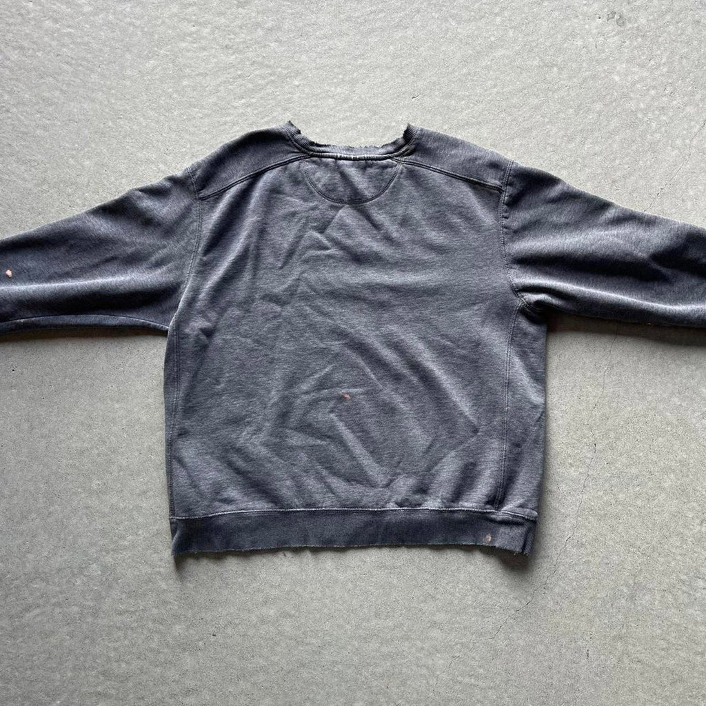 Vintage Y2K Thrashed Grey Starter Sweatshirt