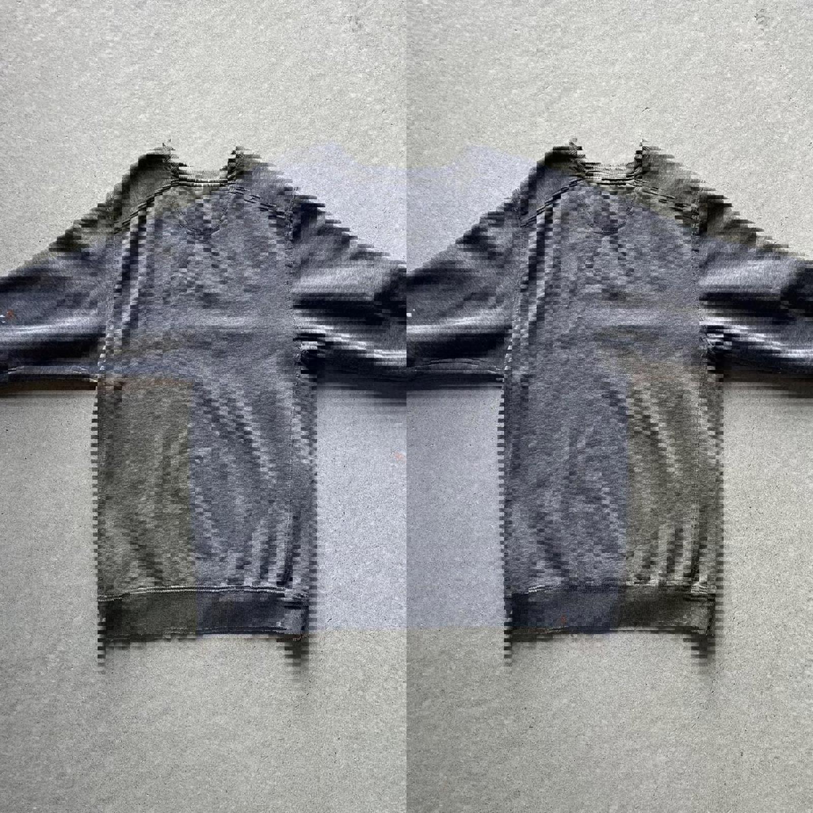 Vintage Y2K Thrashed Grey Starter Sweatshirt