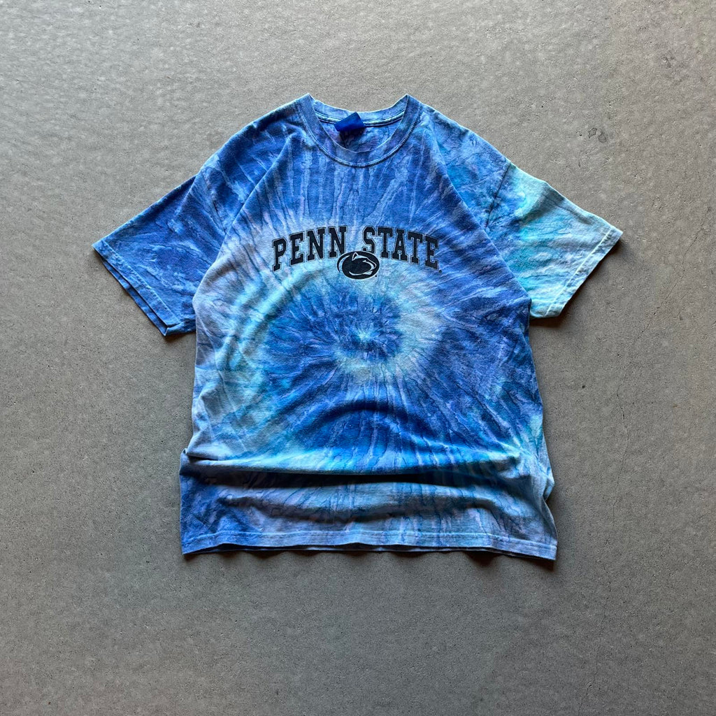 Vintage Y2K Penn State University Tie Dye T-Shirt - Uptwn Vintage