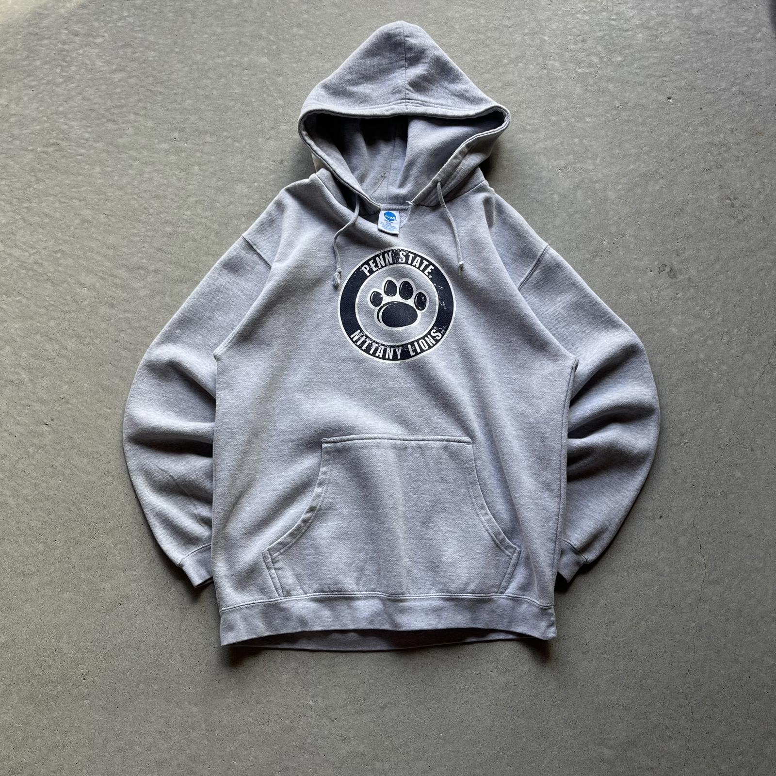 Vintage Y2K Grey Penn State University Hoodie