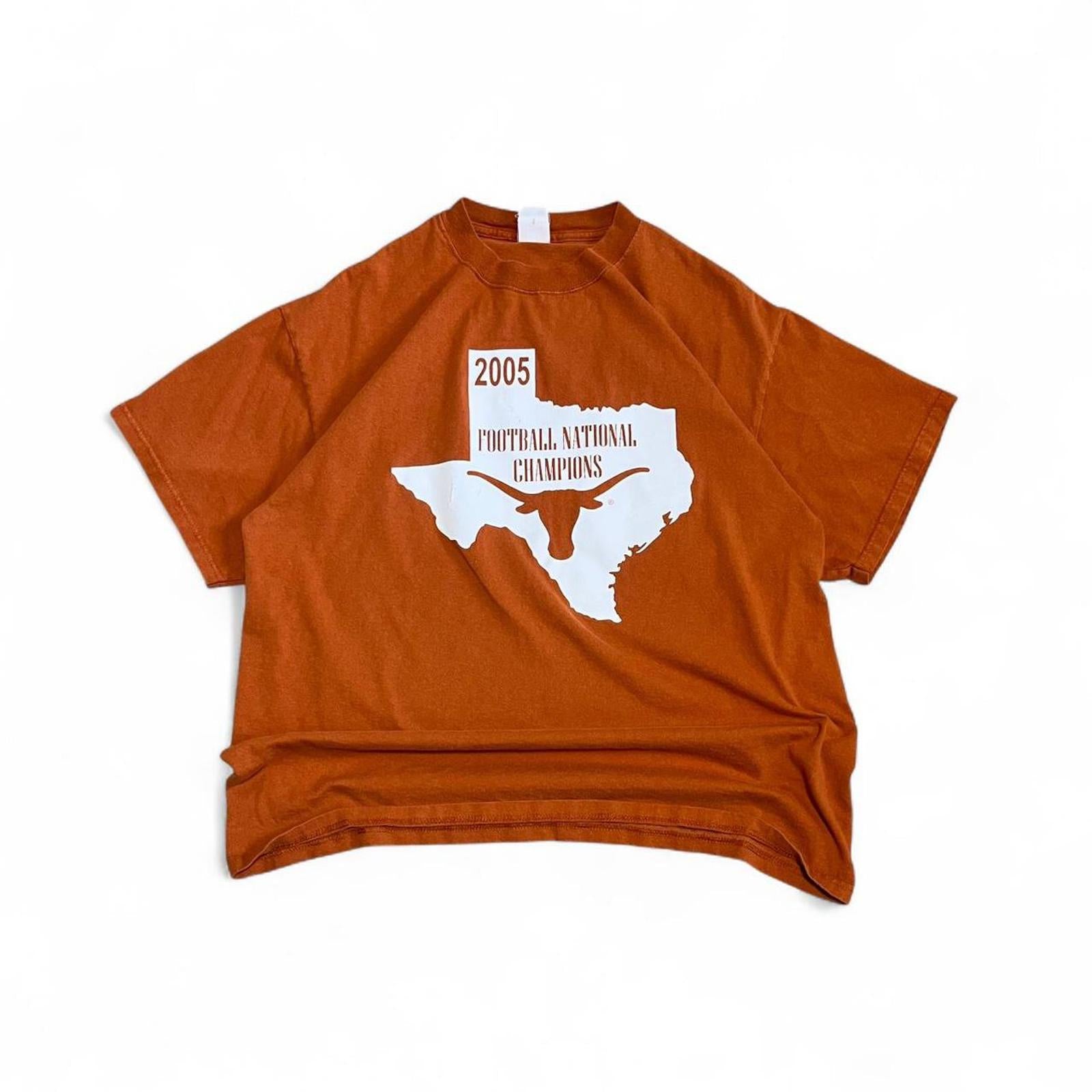Vintage 2005 Texas Longhorns National Champions Football T-Shirt
