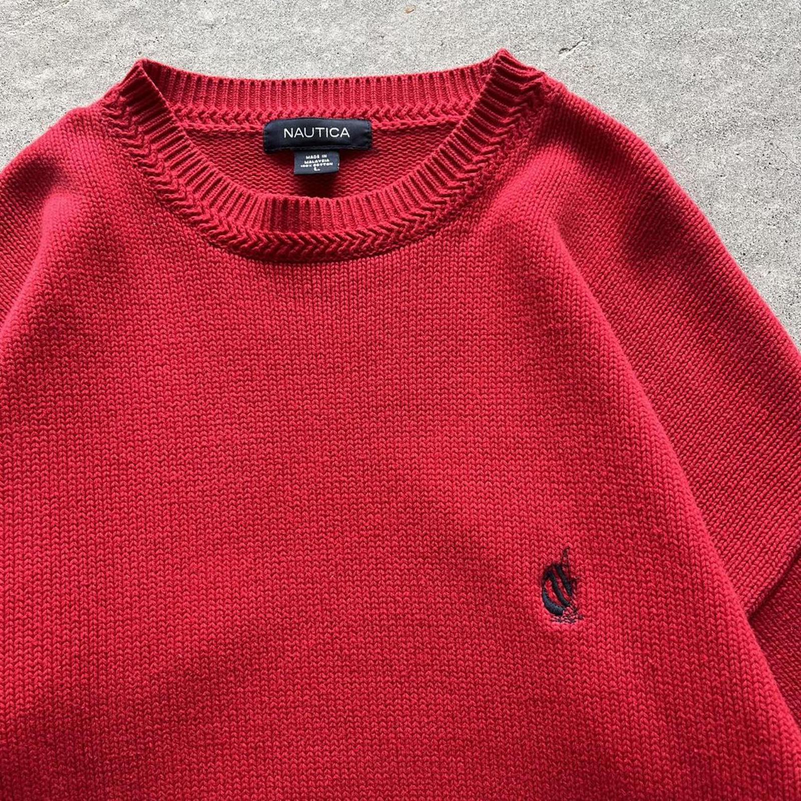 Vintage Clothing Vintage Y2K Red Nautica Knit Sweater Nautica - uptwn vintage - 79c04f5e-6d9a-4525-98e9-477a06f2fbc8