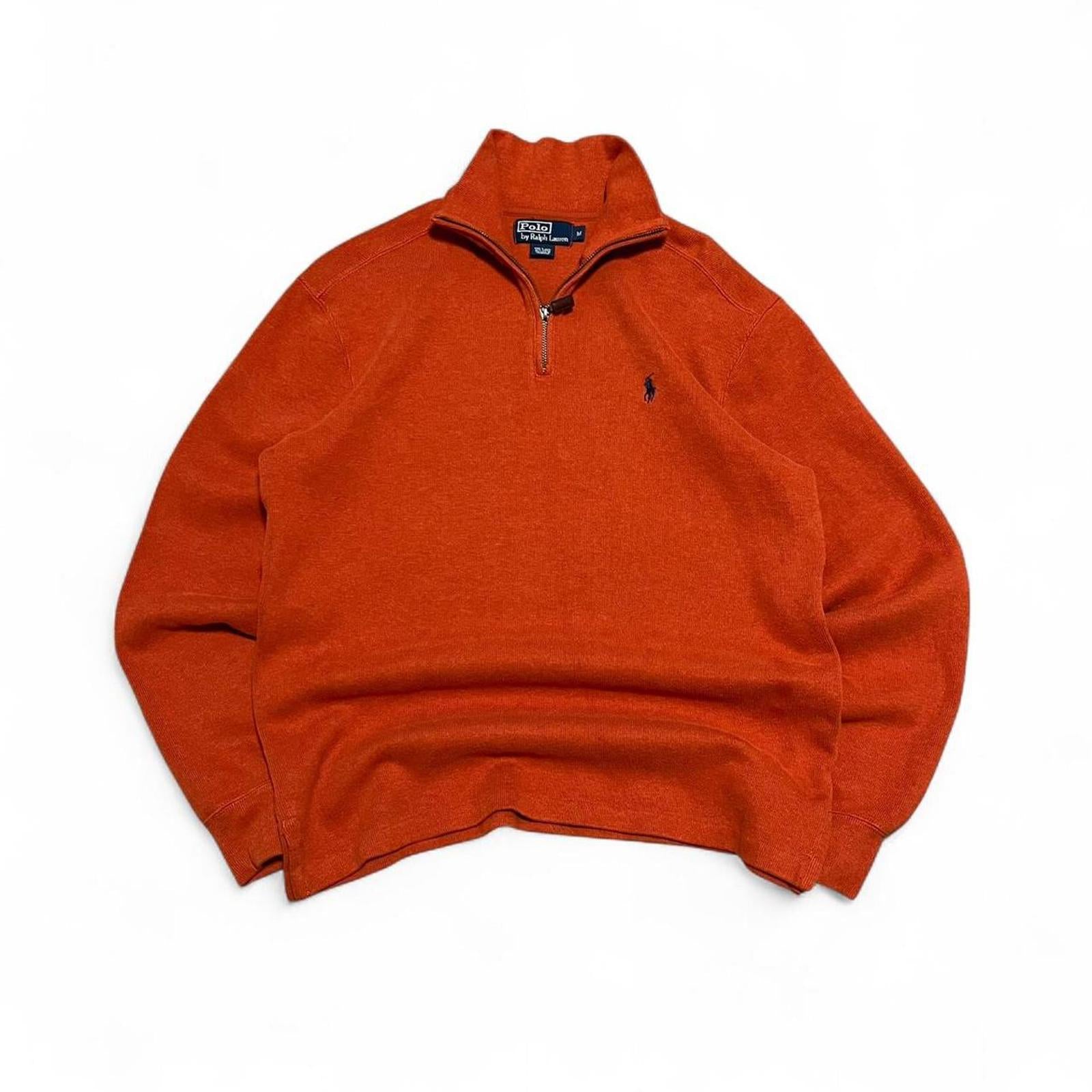 Vintage Clothing Vintage 90s Orange Polo Ralph Lauren Quarter Zip Polo Ralph Lauren - uptwn vintage - 7d30819b-7bcb-48a6-973b-6cdb01a6a0e8