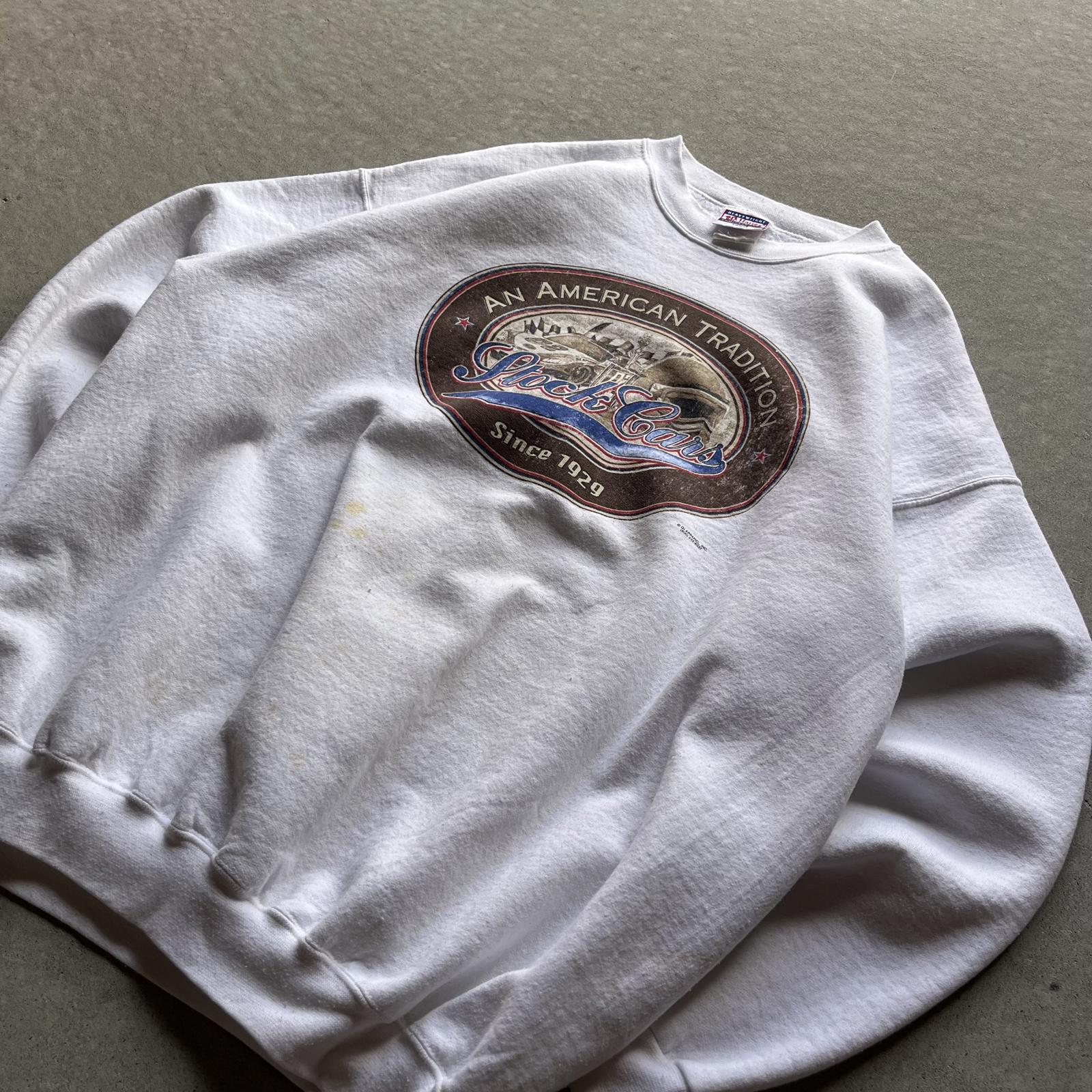 Vintage 90s Retro Stock Cars Sweatshirt