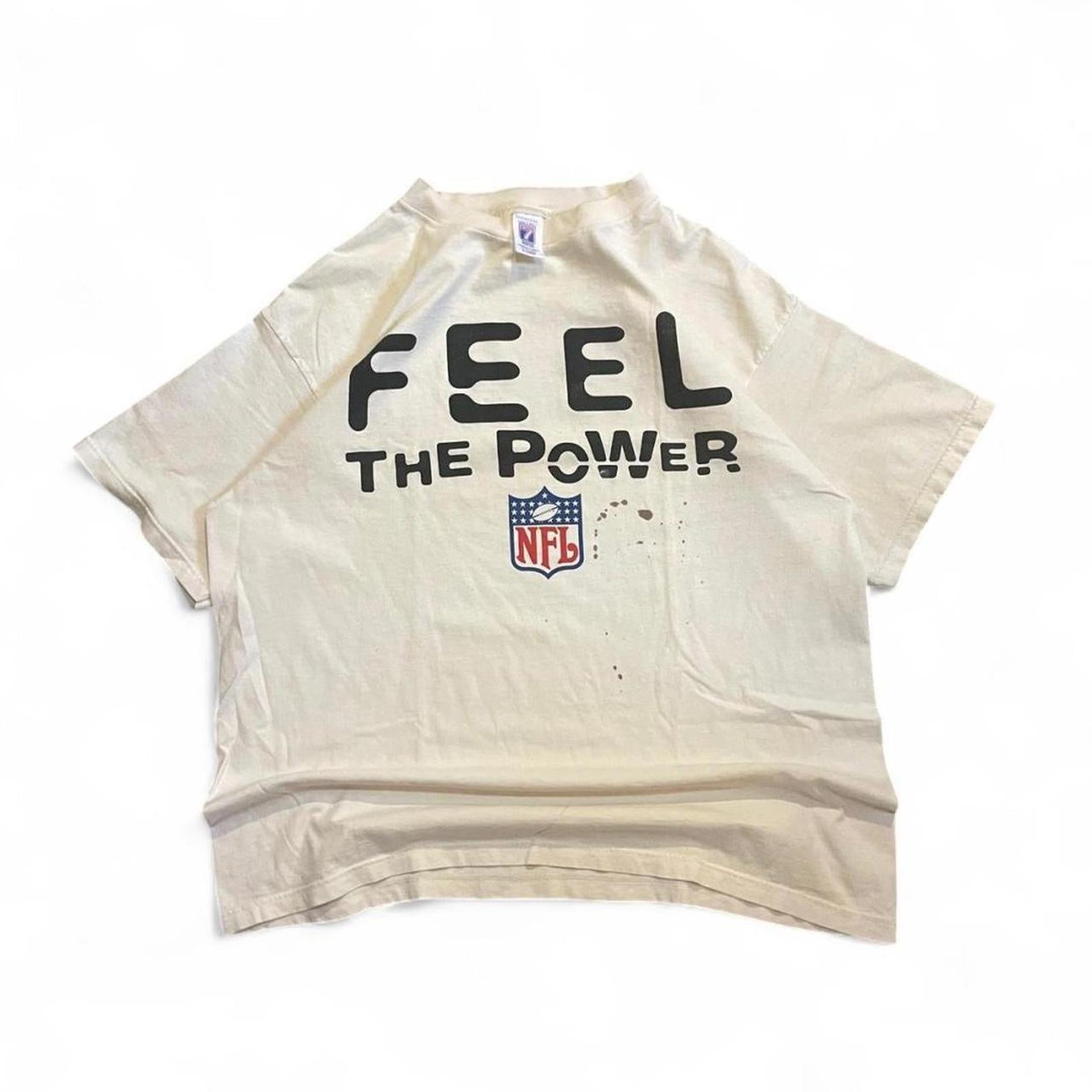 Vintage 90s Logo 7 NFL "Feel The Power" T-Shirt LOGO 7 853ea771-fcf4-4d6d-b542-3d4d1e3ca37f
