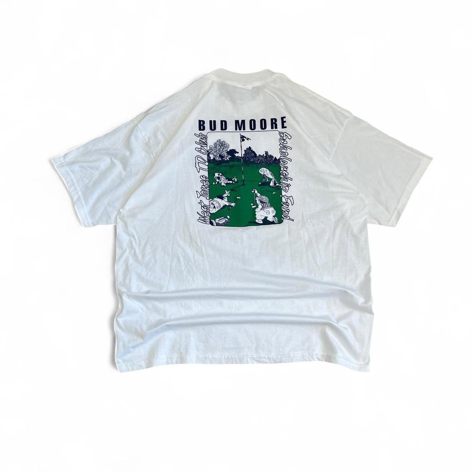 Vintage 90s Bud Moore Golf T-Shirt Gildan 87ca49ab-0b5c-46a9-9559-c710ca5d9e63