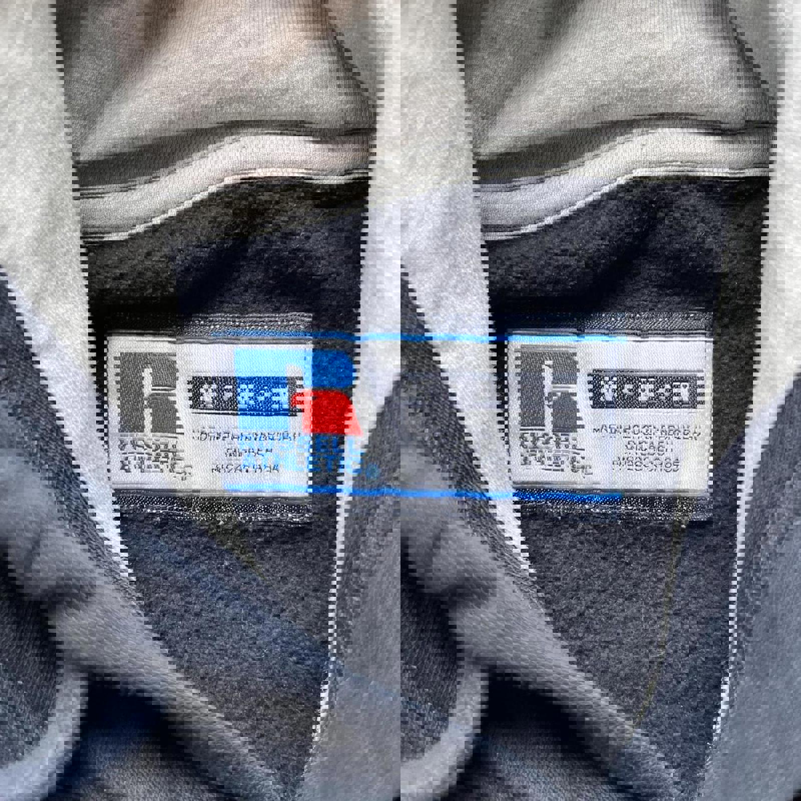 Vintage Y2K Russell Athletic Blank Navy Hoodie