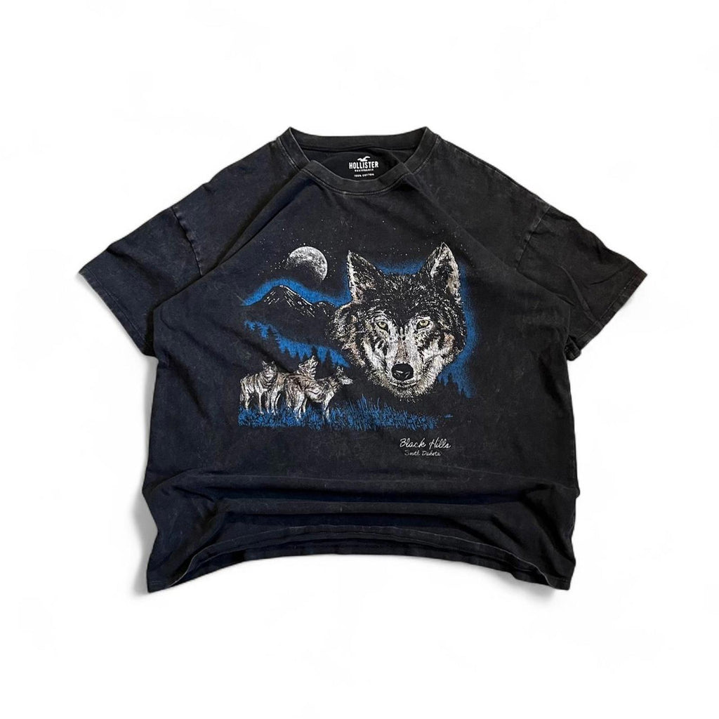 Retro Style Hollister Wolf Mountain Style Nature T-Shirt Hollister Co. 89de28b6-fdb8-46d9-851f-fd1715f0d2b3