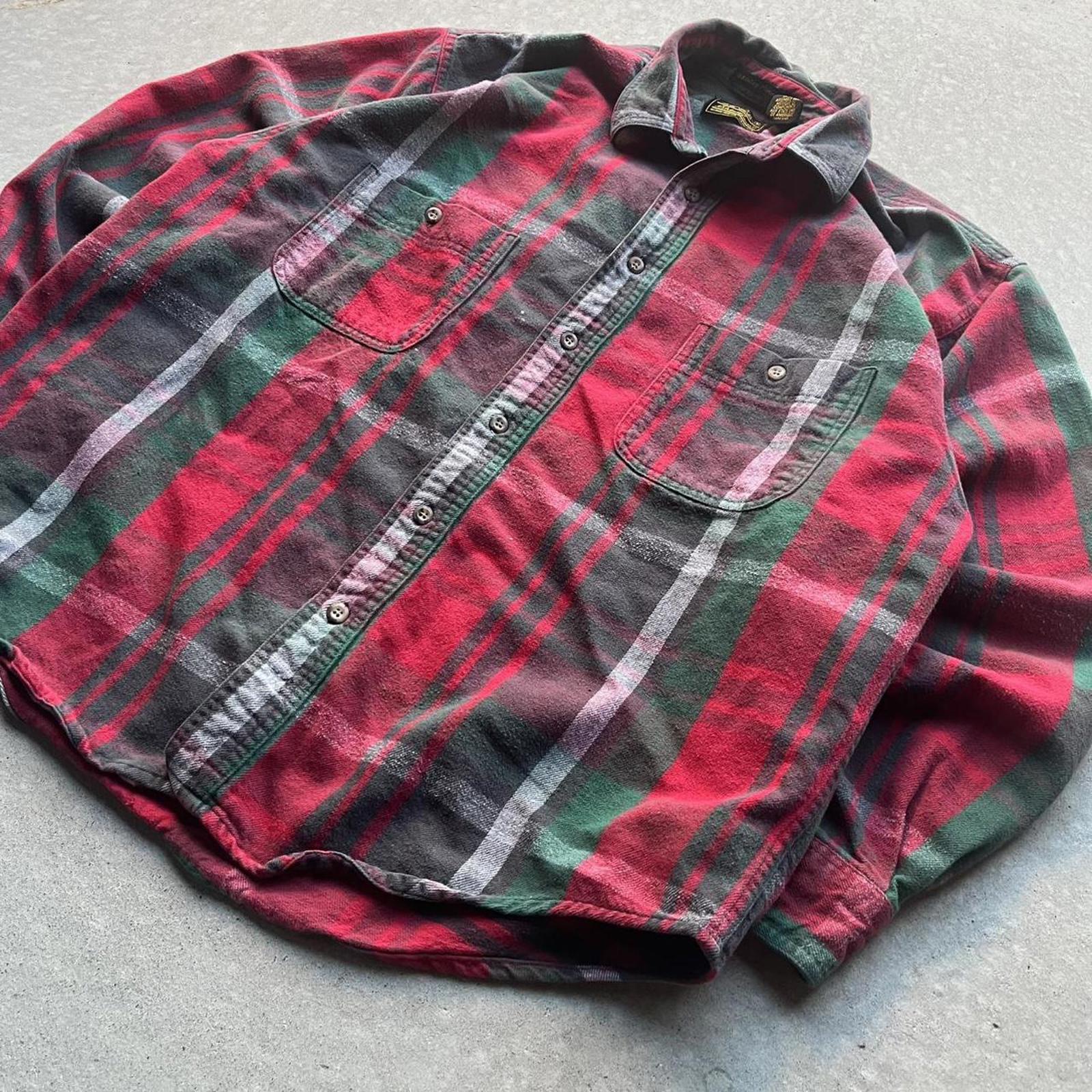 Vintage 90s Eddie Bauer Red Flannel Shirt - Uptwn Vintage