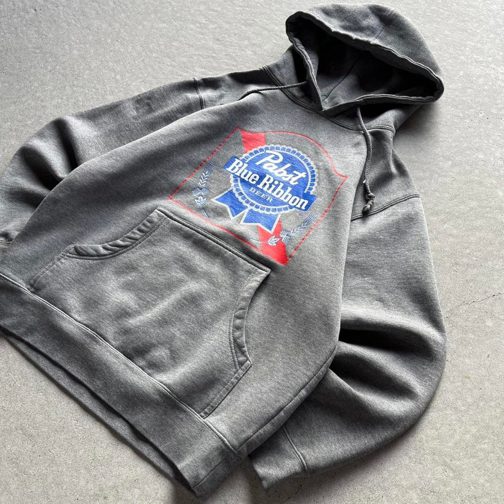 Vintage Y2K Pabst Blue Ribbon Beer Hoodie