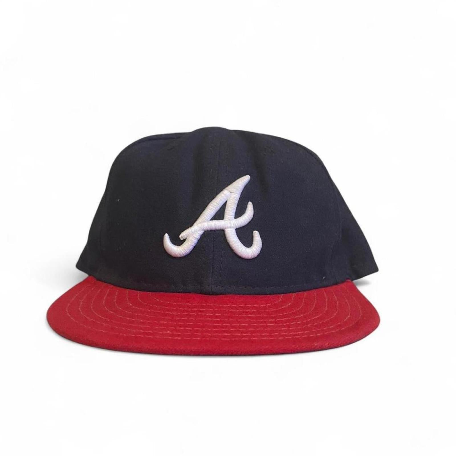 Vintage Y2K New Era Atlanta Braces Flat Brim Hat New Era - uptwn vintage - 8d0f248a-5bdf-482e-b528-e838f4257239_d3fd975c-db31-4a2a-bd99-5dc66d87452c