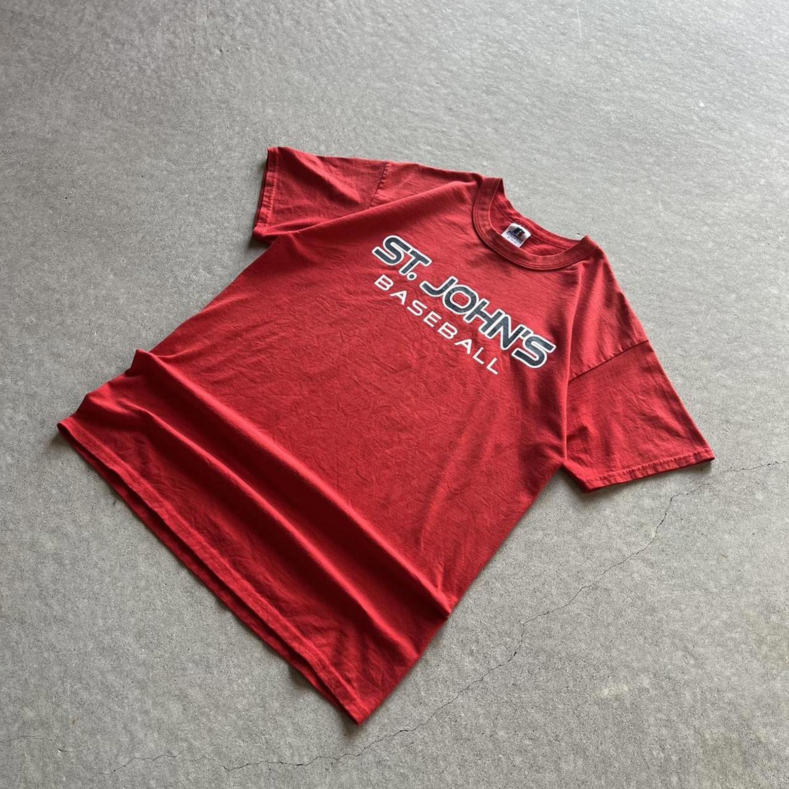 Vintage Clothing Vintage Y2K St. John’s University Baseball T-Shirt Russell Athletic - uptwn vintage - 8e9ad0c6-622e-4972-b05c-fbdeb41369b0