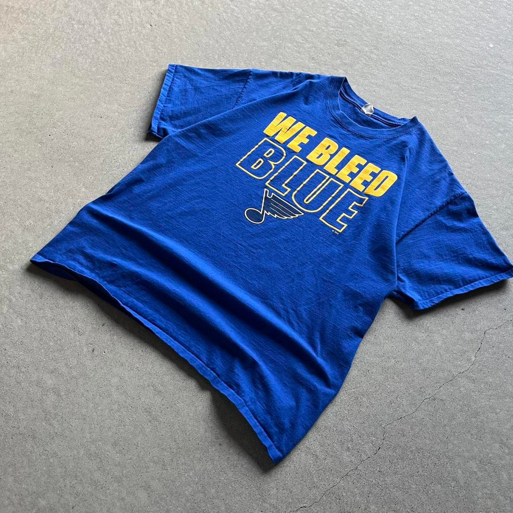 Vintage Clothing Vintage Y2K St. Louis Blues NHL T-Shirt Hanes - uptwn vintage - 90514f38-397a-4cc9-9983-aec66137e3c5