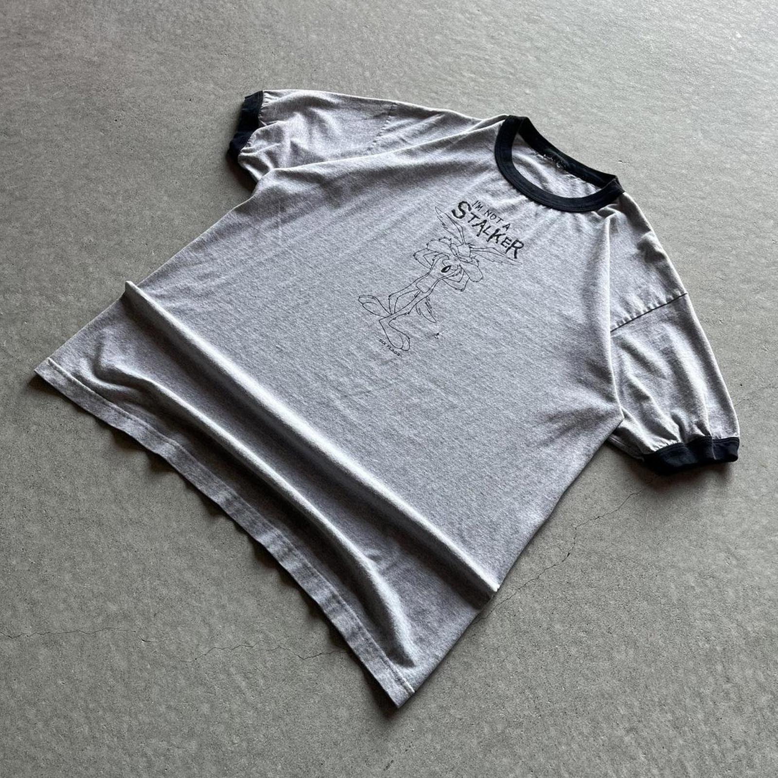 Vintage Clothing Vintage 90s Six Flags Wile-e Coyote Ringer T-Shirt American Vintage - uptwn vintage - 947125e8-f9e3-4b79-8cbb-3539d3e35c4c