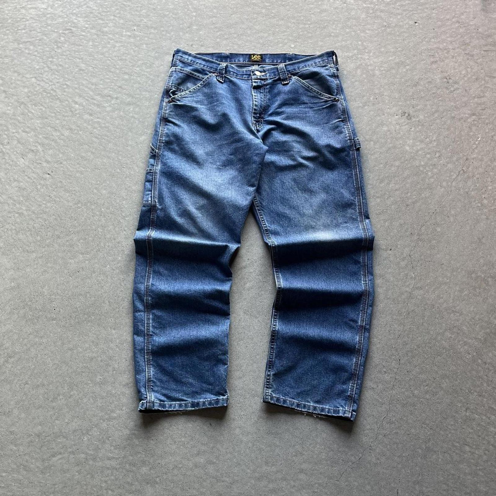 Vintage Clothing Vintage Y2K Dark Lee Denim Carpenter Pants Lee - uptwn vintage - 9493e5d9-3e1f-4c99-bd1e-b0755f752991