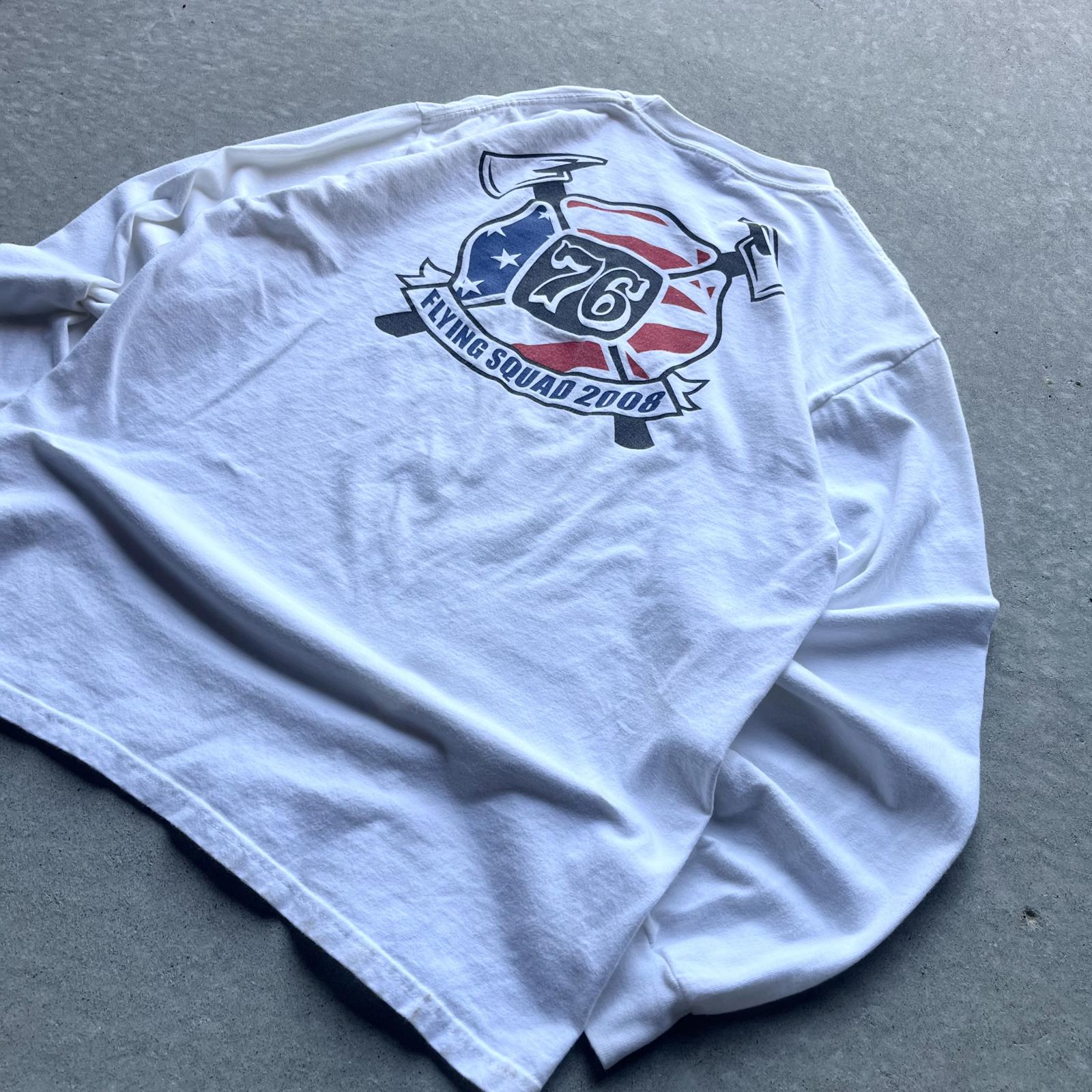 Vintage 2008 USS Ronald Raegan Flying Squad Shirt - Uptwn Vintage