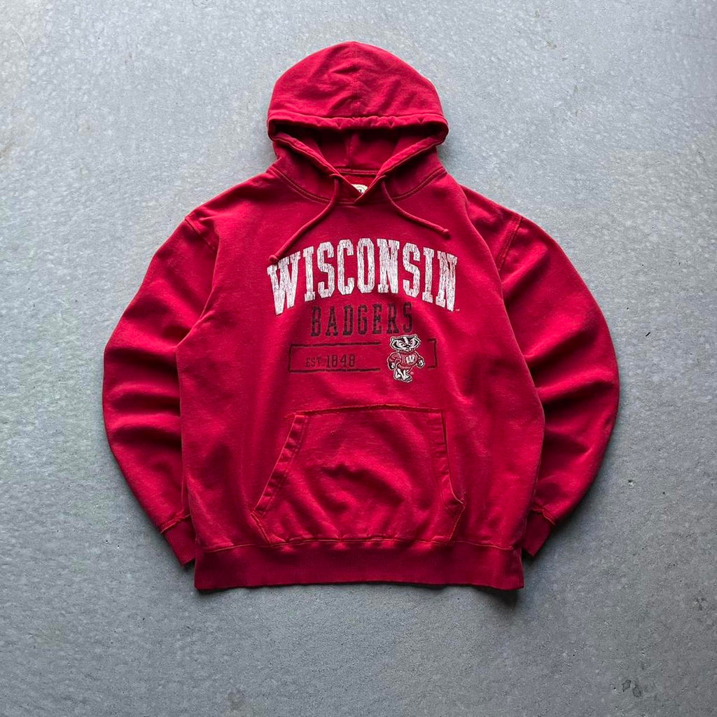 Vintage 90s Wisconsin Badgers Hoodie - Uptwn Vintage