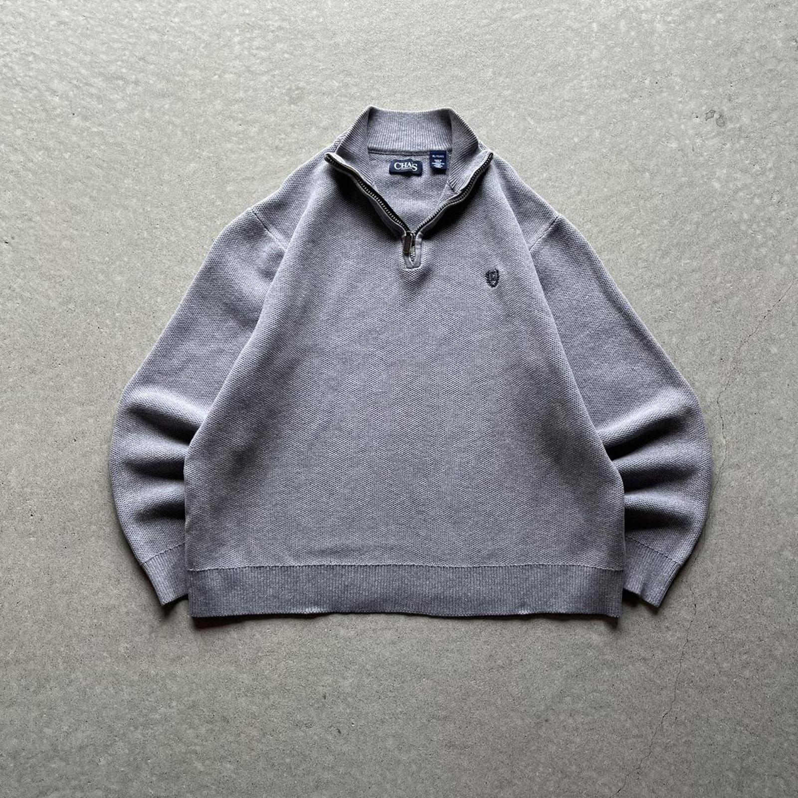 Vintage Clothing Vintage Y2K Chaps Quarter Zip Elbow Patch Sweater Chaps - uptwn vintage - 98507b5d-cd7e-4aba-8e91-15d1e51c2253